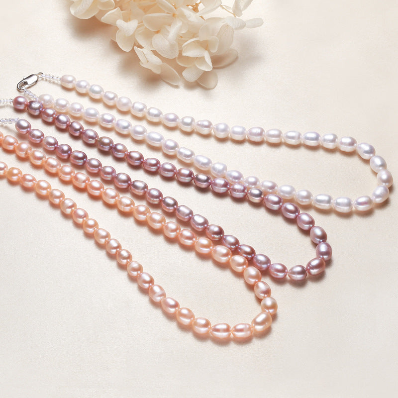 rice pearls necklace