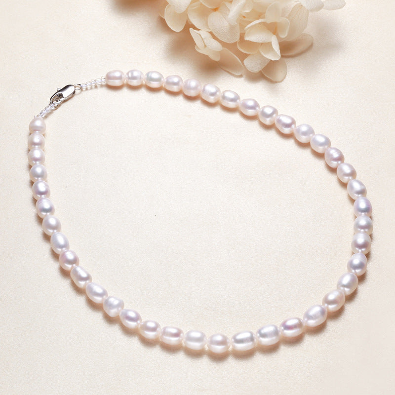 rice pearls necklace