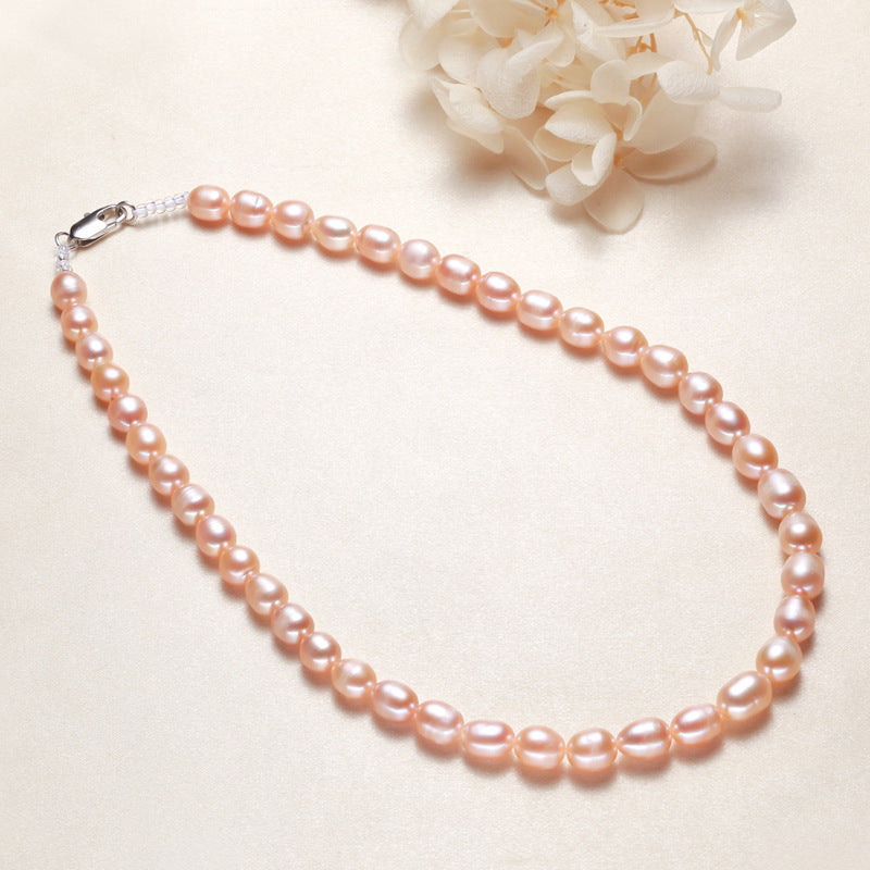 rice pearls necklace