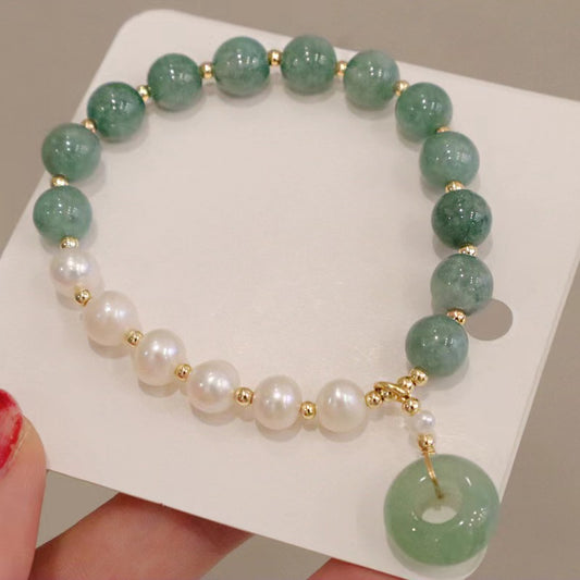 jade & pearl bracelet